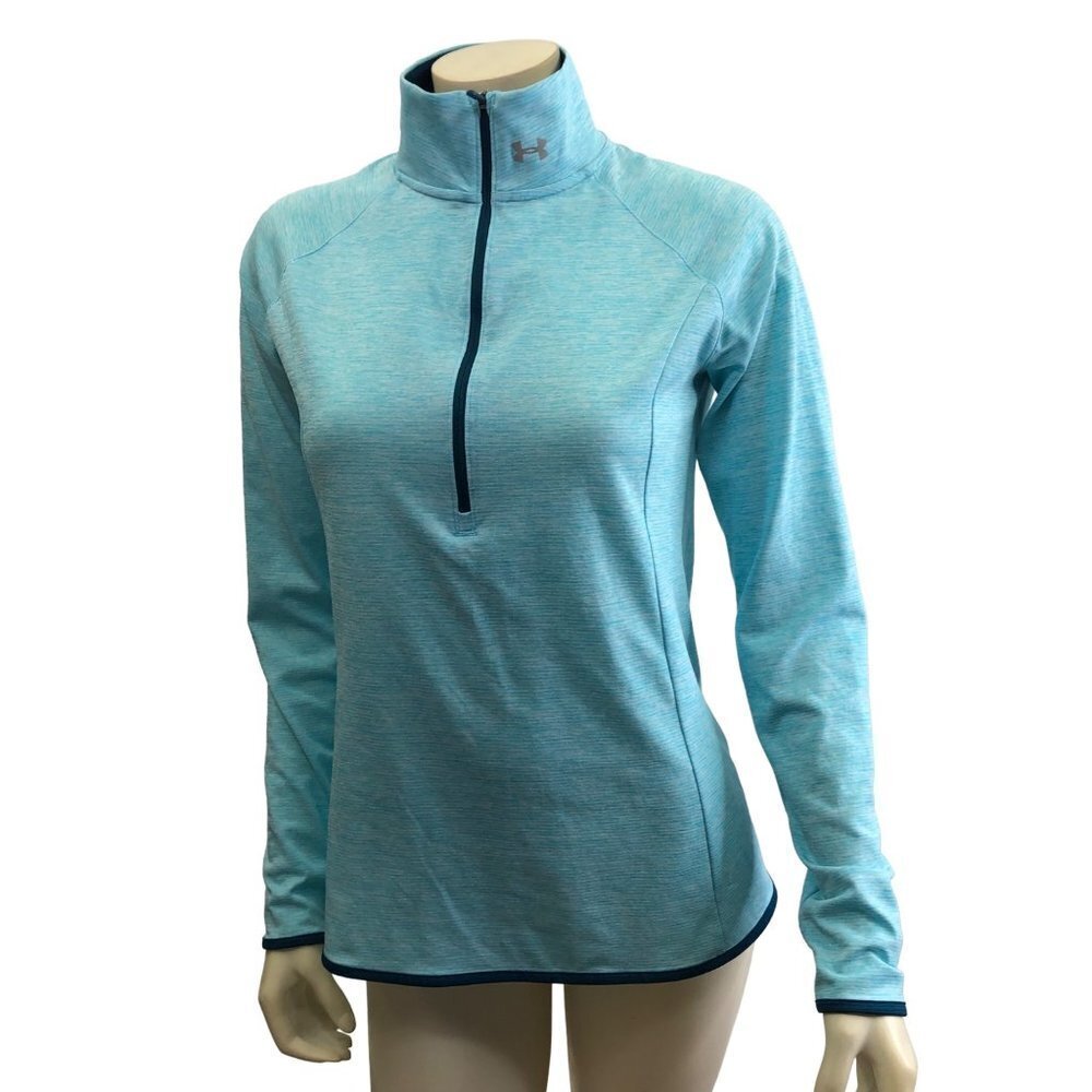 UNDER ARMOUR THREADBORNE 1/2 ZIP‎ FITTED TOP SIZE MD